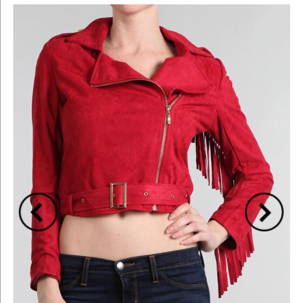 Moto cropped jacket